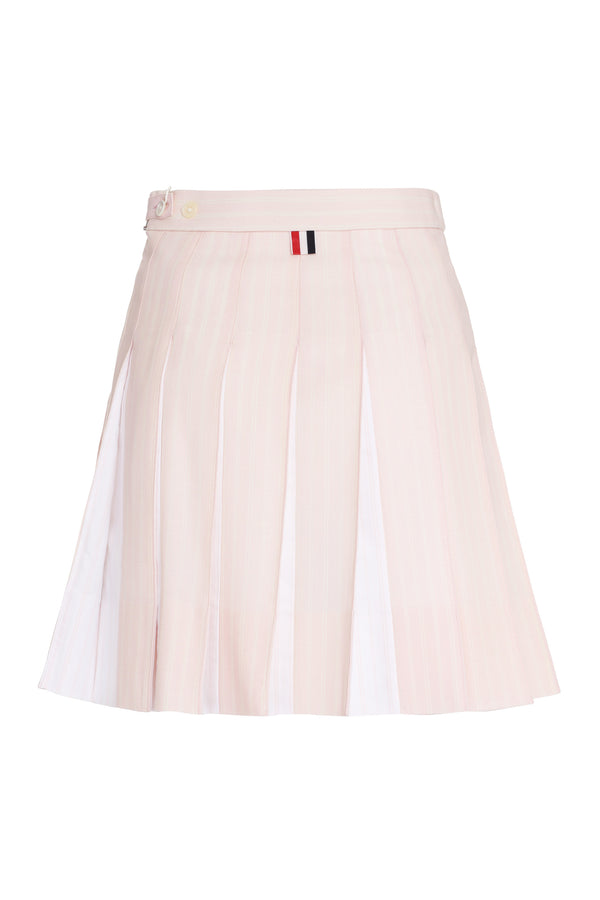 Pleated mini skirt-1